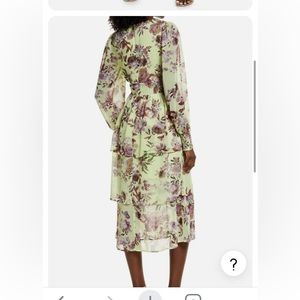 Fourteenth Place Ella Long Sleeve Chiffon Tiered Maxi Dress